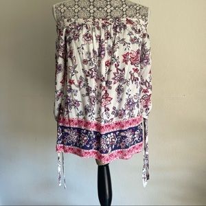 PINK ROSE~NEW W/ Out Tags~Off Shoulder Top~3/4 Sleeves~Sz M